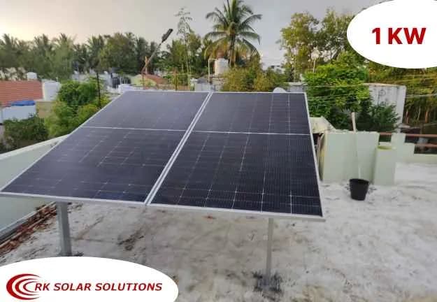 1 KW On-Grid Solar System in Coimbatore
