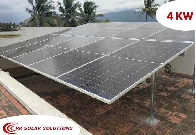 4 KW On-Grid Solar System in Coimbatore