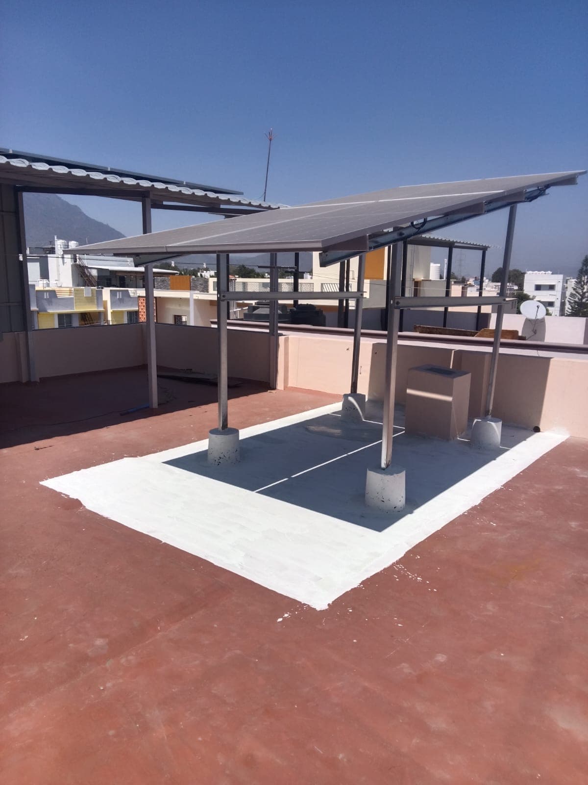 Residential 3kW rooftop solar system installed near Maruthamalai, Coimbatore by RK Solars